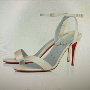 Gently worn off white strapy sandals